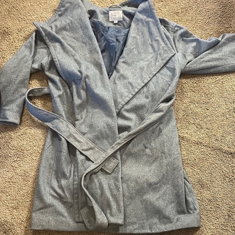 a new day Silver Shimmer Wrap Coat